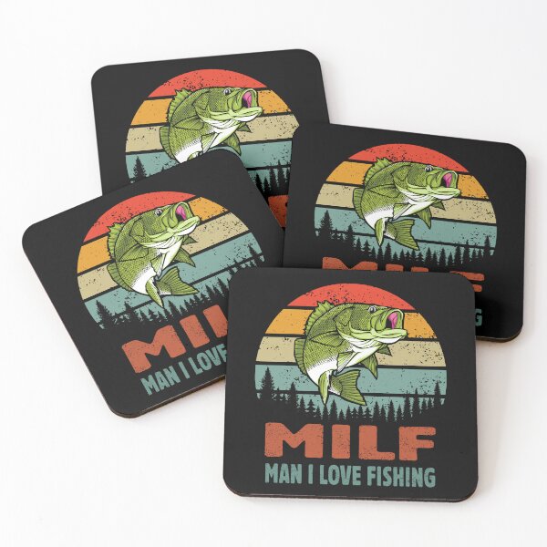 Item preview, milf man i love fishing retro fishermen  designed and sold by Majesticoo.