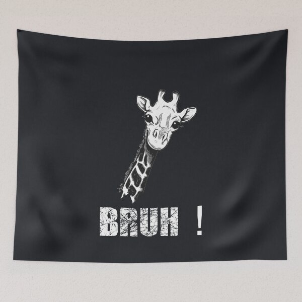 Item preview, Funny bruh hypnotic  giraffe  designed and sold by TipTopTapo.