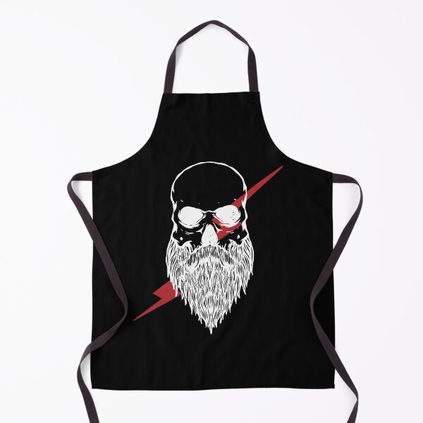 Item preview, Copy of Skull with Beard White Ink designed and sold by ThreeTreeDesign.