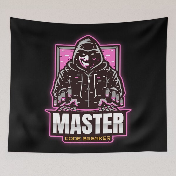 Item preview, Master Code Breaker - Hacker, Cyber Security Pink designed and sold by clubtee.