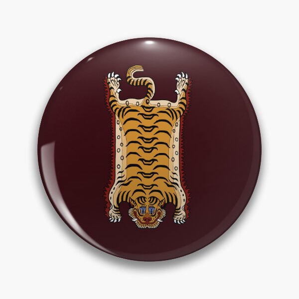 Item preview, TIBETAN TIGER RUG 1-maroon designed and sold by BEATRIZ ABAITUA.