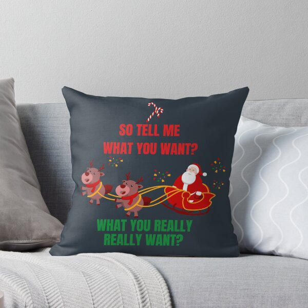 Item preview, So Tell Me What You Want What You Really Really Want Christmas Santa Claus designed and sold by Bohoaesthetics.
