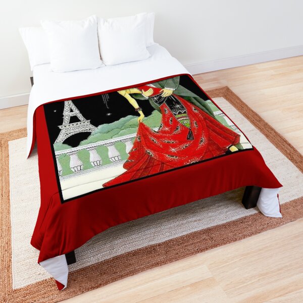 Flapper : Vintage Dancing in Paris Print Comforter