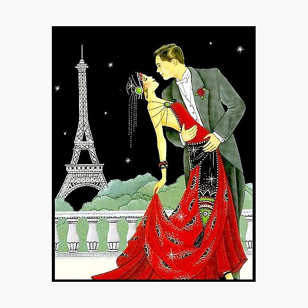 Item preview, Flapper : Vintage Dancing in Paris Print designed and sold by posterbobs.