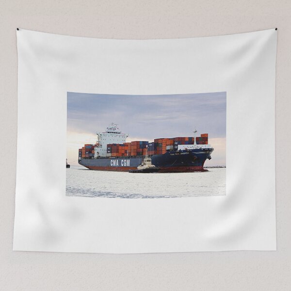 Item preview, Container cargo ship and tug designed and sold by FranWest.