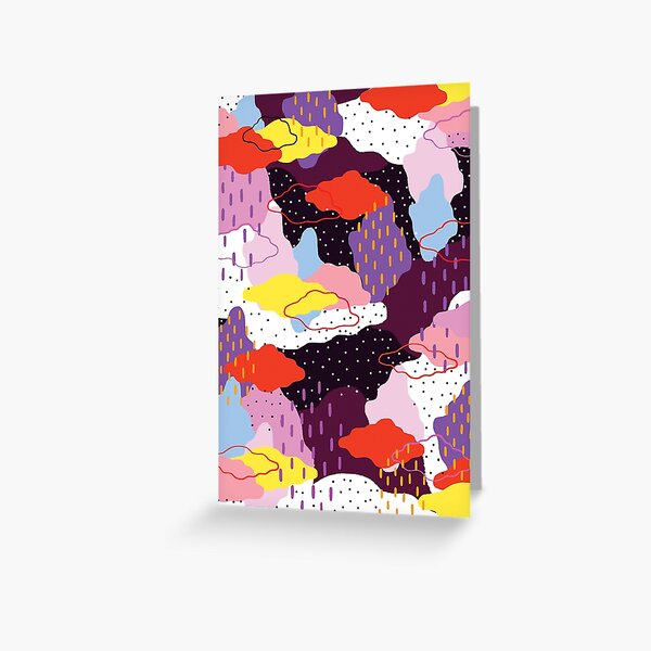 Purple Winter Greeting Card