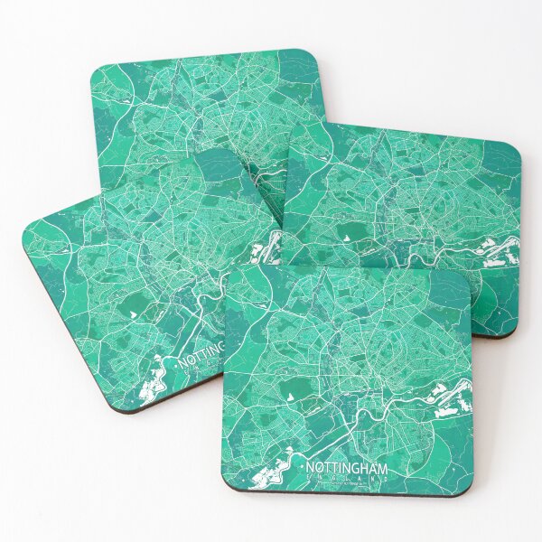 Item preview, Nottingham City Map of England - Watercolor designed and sold by deMAP.