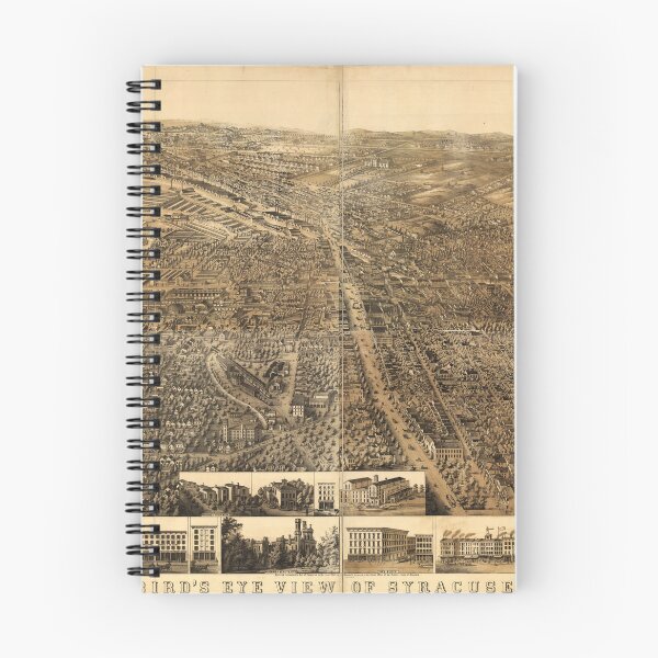 Item preview, Bird's eye view of Syracuse, New York (1868) designed and sold by allhistory.