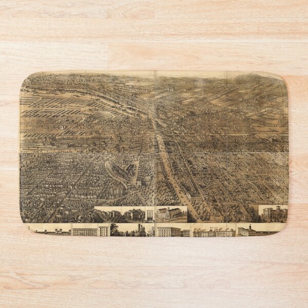 Item preview, Bird's eye view of Syracuse, New York (1868) designed and sold by allhistory.