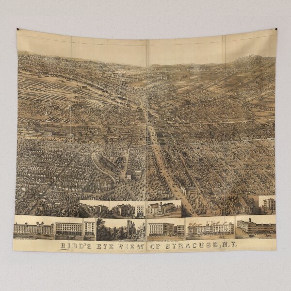Item preview, Bird's eye view of Syracuse, New York (1868) designed and sold by allhistory.