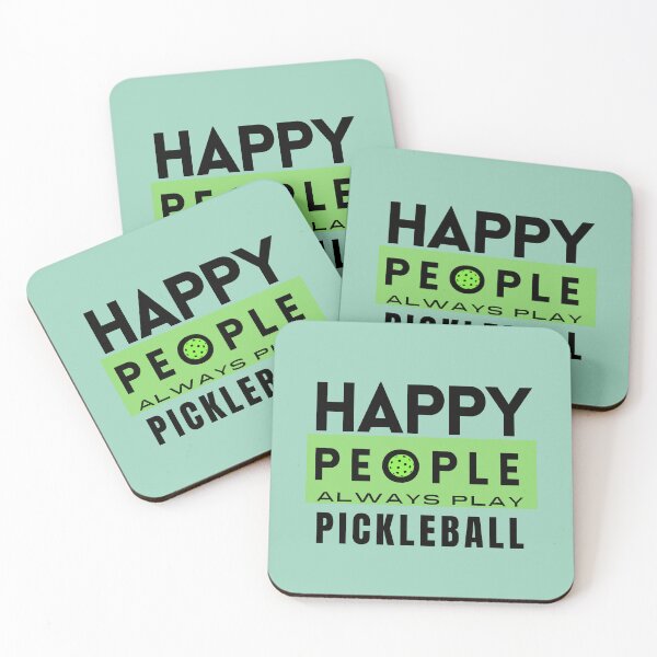 Item preview,  HAPPY PEOPLE ALWAYS PLAY PICKLEBALL,FUNNY PICKLEBALL QUOTE FOR PICKLEBALL LOVERS, HAPPY PEOPLE PLAY PICKLEBALL  designed and sold by Reddiamond3 ⭐⭐⭐⭐⭐.