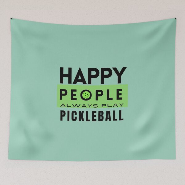 Item preview,  HAPPY PEOPLE ALWAYS PLAY PICKLEBALL,FUNNY PICKLEBALL QUOTE FOR PICKLEBALL LOVERS, HAPPY PEOPLE PLAY PICKLEBALL  designed and sold by Reddiamond3 ⭐⭐⭐⭐⭐.