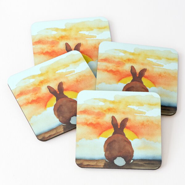 Item preview, Rabbit Looking At Sunset designed and sold by AyfuDesigns.