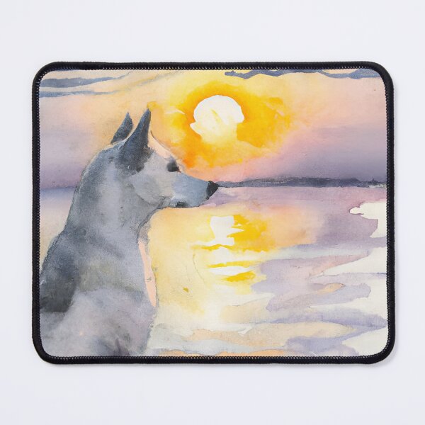 Item preview, Dog Looking At Sunset designed and sold by AyfuDesigns.