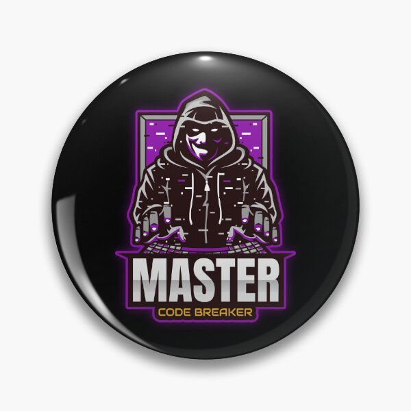 Item preview, Master Code Breaker - Hacker, Cyber Security Purple designed and sold by clubtee.