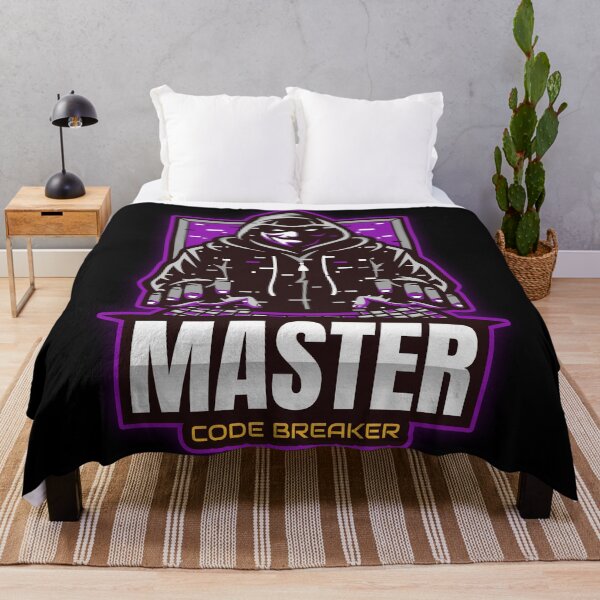 Item preview, Master Code Breaker - Hacker, Cyber Security Purple designed and sold by clubtee.