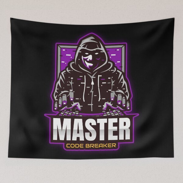 Item preview, Master Code Breaker - Hacker, Cyber Security Purple designed and sold by clubtee.