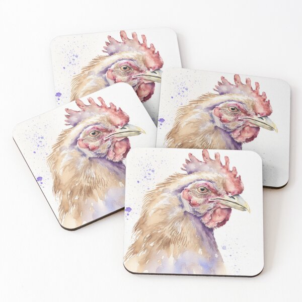 Item preview, Water colour hen designed and sold by BloodRubyz.
