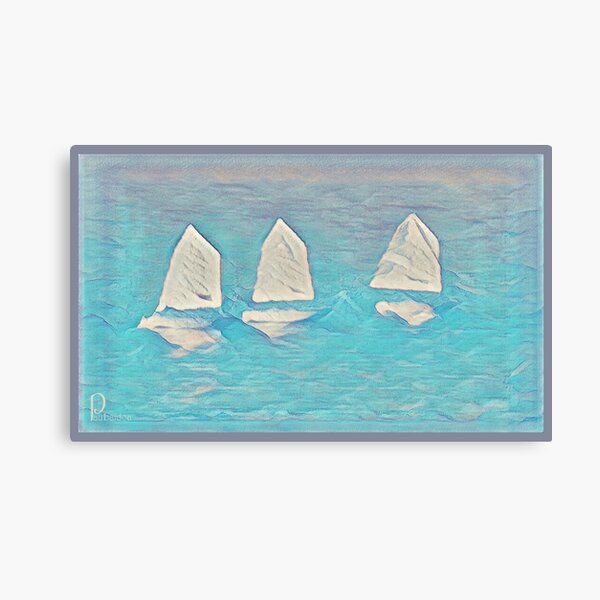 Three Dinghies Canvas Print