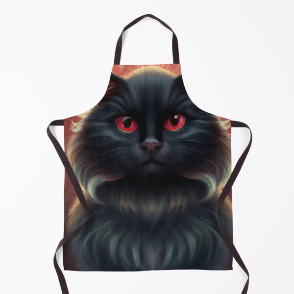 Item preview, Black cat with red eyes designed and sold by SanScho69.