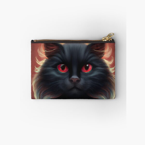 Item preview, Black cat with red eyes designed and sold by SanScho69.