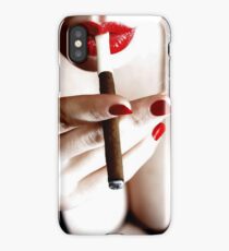 Lipstick and cigars iPhone Case