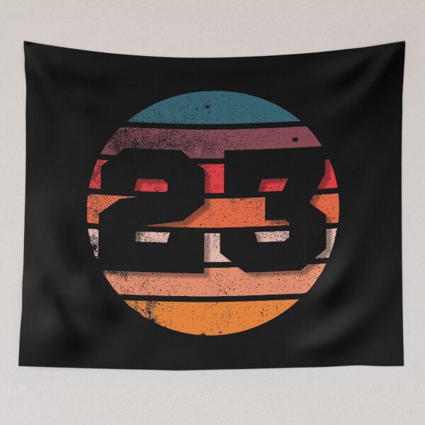 Item preview, 23 Number Vintage Retro Sunset Teen Birthday Squad Racing Numbers designed and sold by 27th-Tee.