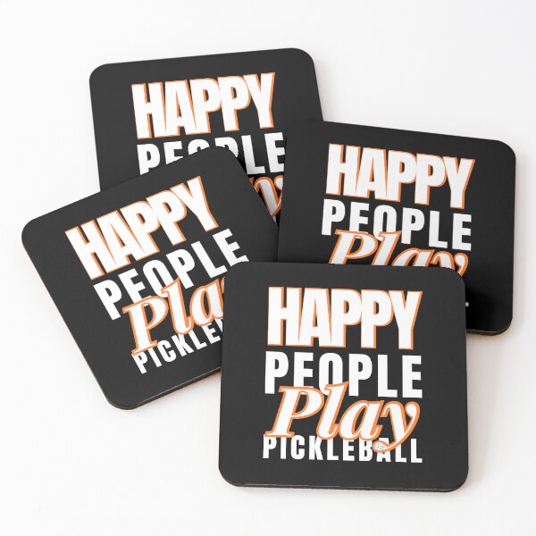 Item preview, HAPPY PEOPLE ALWAYS PLAY PICKLEBALL,FUNNY PICKLEBALL QUOTE FOR PICKLEBALL LOVERS, HAPPY PEOPLE PLAY PICKLEBALL  designed and sold by Reddiamond3 ⭐⭐⭐⭐⭐.