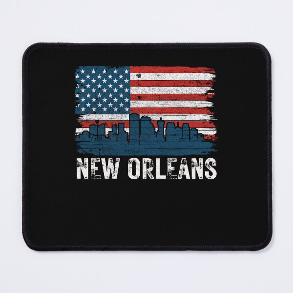 Item preview, New Orleans American Flag Old Looking Classic America designed and sold by DadJokeDescript.