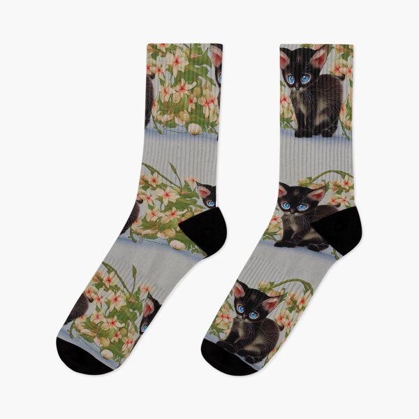 Item preview, Cartoon Siamese Kitten designed and sold by inkMortar.