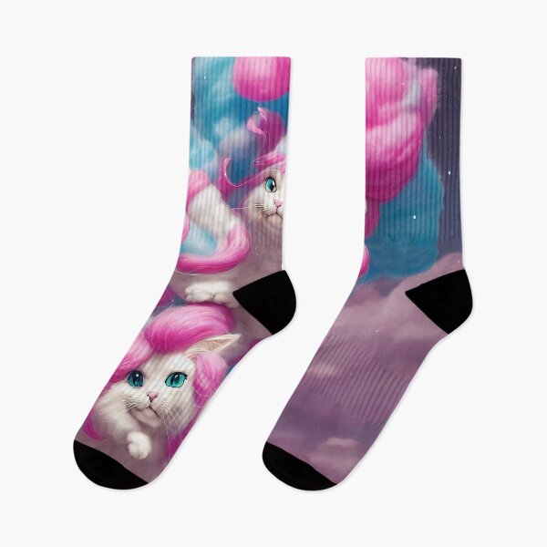 Item preview, Cotton Candy Kitten art designed and sold by BubbleCrumbs.