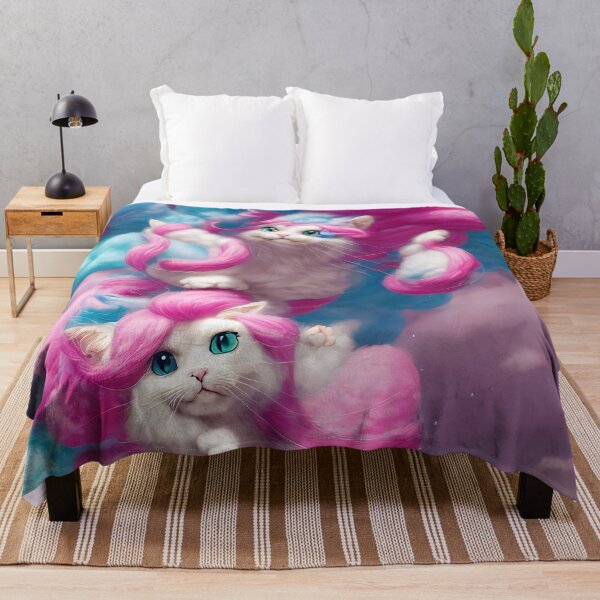 Item preview, Cotton Candy Kitten art designed and sold by BubbleCrumbs.