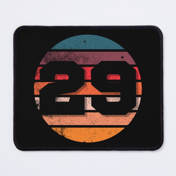 Item preview, 29 Number Vintage Retro Sunset Teen Birthday Squad Racing Numbers designed and sold by 27th-Tee.