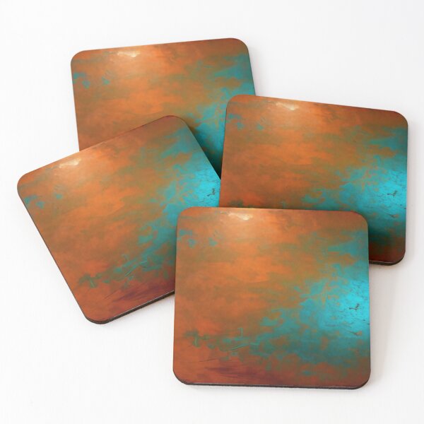 Item preview, Blaixe Copper and Aqua Blue Rust designed and sold by meggydesigns.