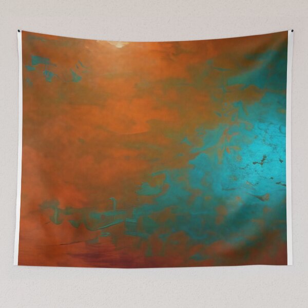 Item preview, Blaixe Copper and Aqua Blue Rust designed and sold by meggydesigns.