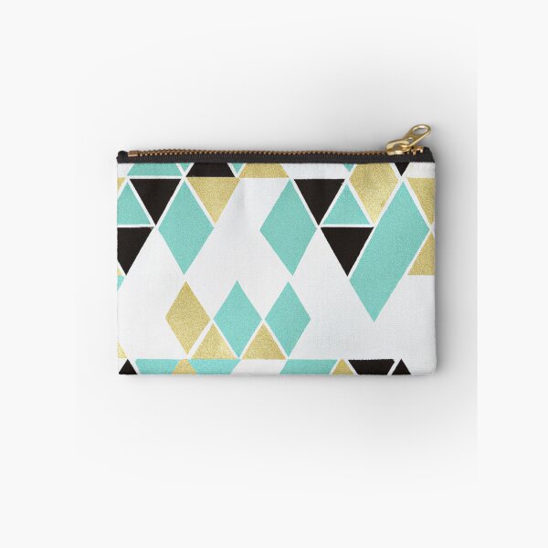 Item preview, Gold Black and Teal Triangles designed and sold by Heather Land.
