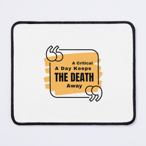 Item preview, A Critical A Day Keeps The Death Away - Funny Styles Women Men Fashion Gift designed and sold by Ramesh ⭐⭐⭐⭐⭐.