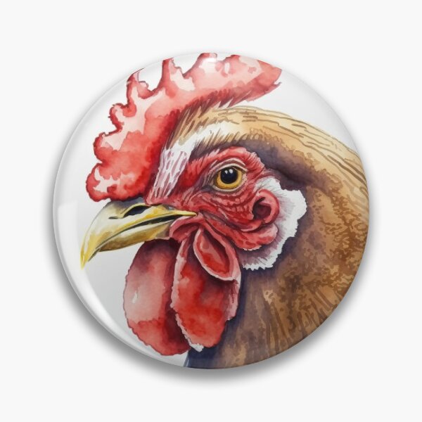 Item preview, Water colour hen designed and sold by BloodRubyz.