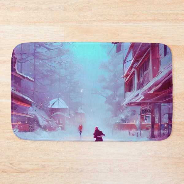 Item preview, Homey Winter Town designed and sold by AbstractlyArt.