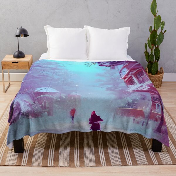 Item preview, Homey Winter Town designed and sold by AbstractlyArt.