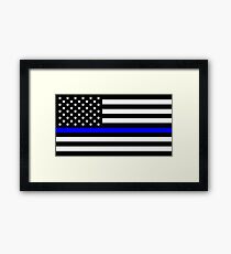 Blue Lives Matter Flag Framed Print