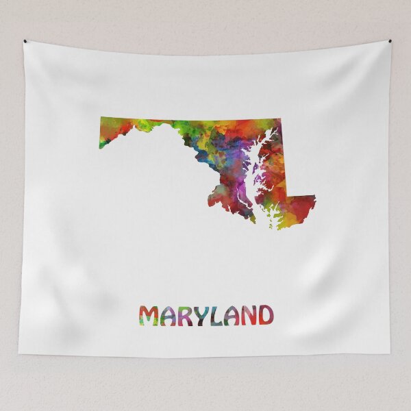 Item preview, maryland map designed and sold by BekimART.