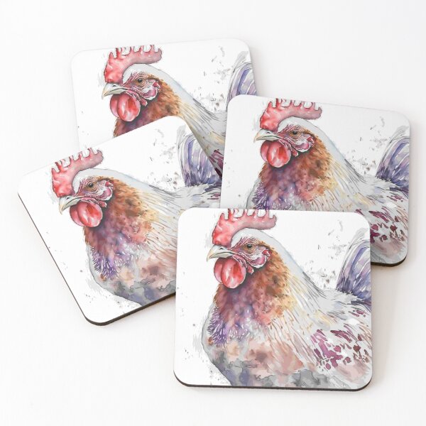 Item preview, Water colour rooster designed and sold by BloodRubyz.