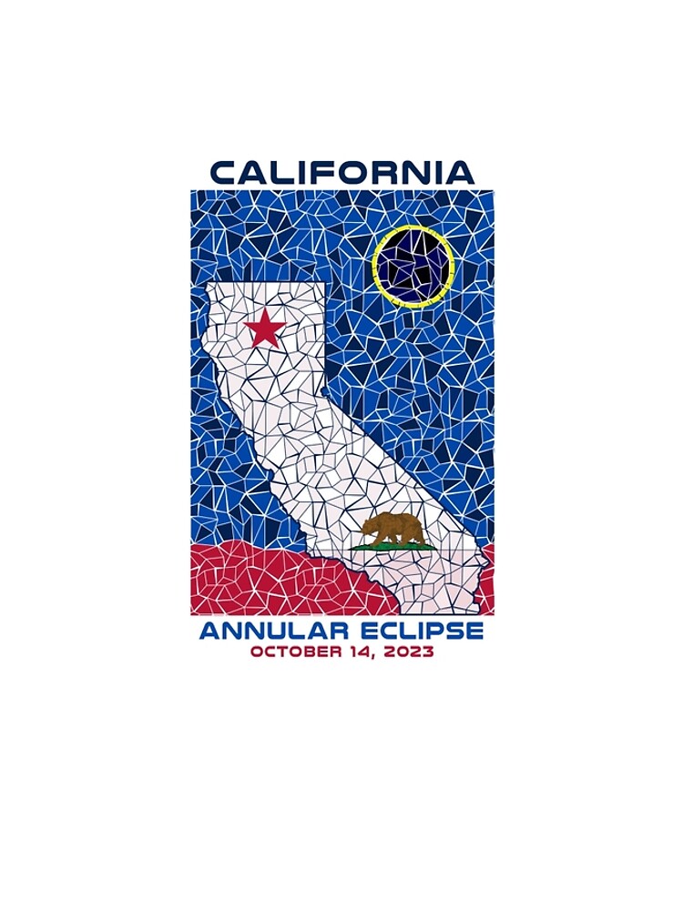 Thumbnail 5 of 5, Graphic T-Shirt Dress, California Annular Eclipse 2023 designed and sold by Eclipse2024.