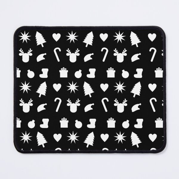 Item preview, Christmas black and white winter holiday pattern designed and sold by darfeuille.