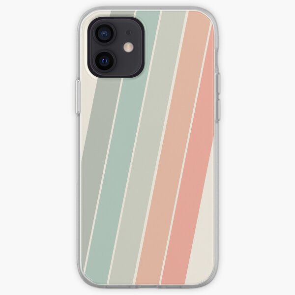 Trippin' - retro 70s socal minimal striped abstract art california surfing vintage iPhone Soft Case