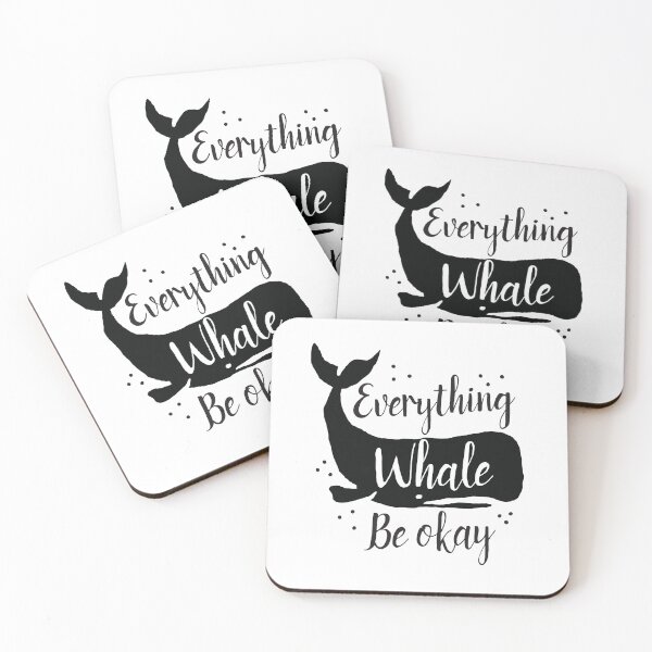 Item preview, Everything whale be okay (whales pun) designed and sold by jazzydevil.