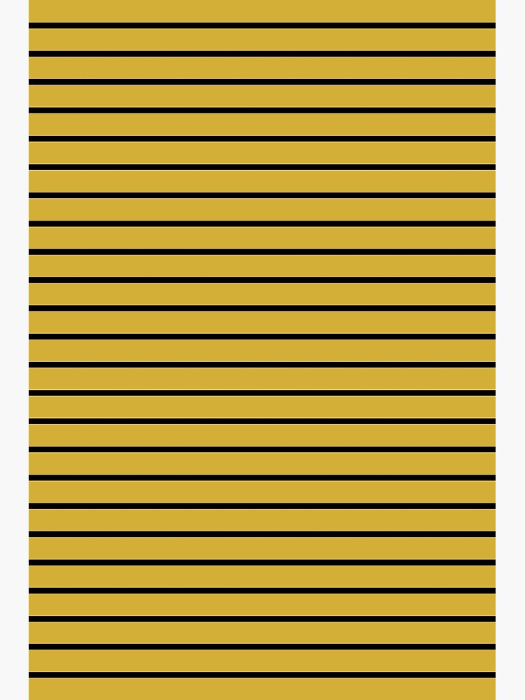 "Horizontal Black on Gold Pinstripes " Poster for Sale by