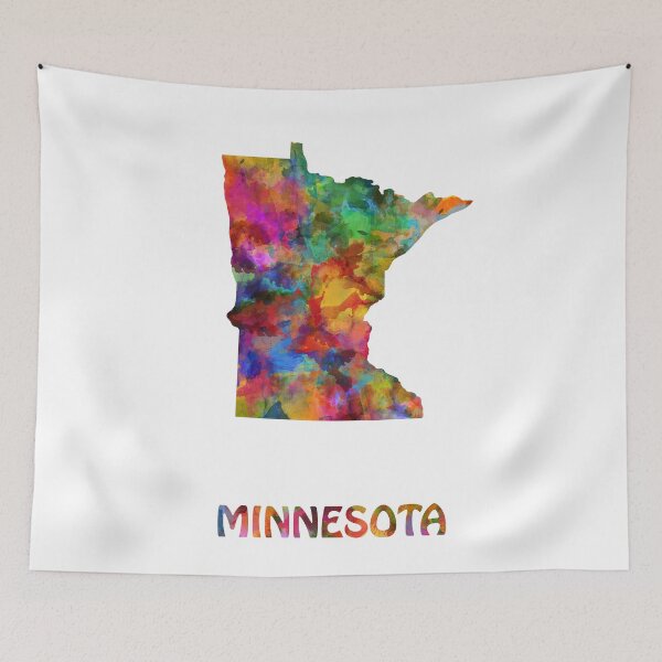 Item preview, minnesota map designed and sold by BekimART.