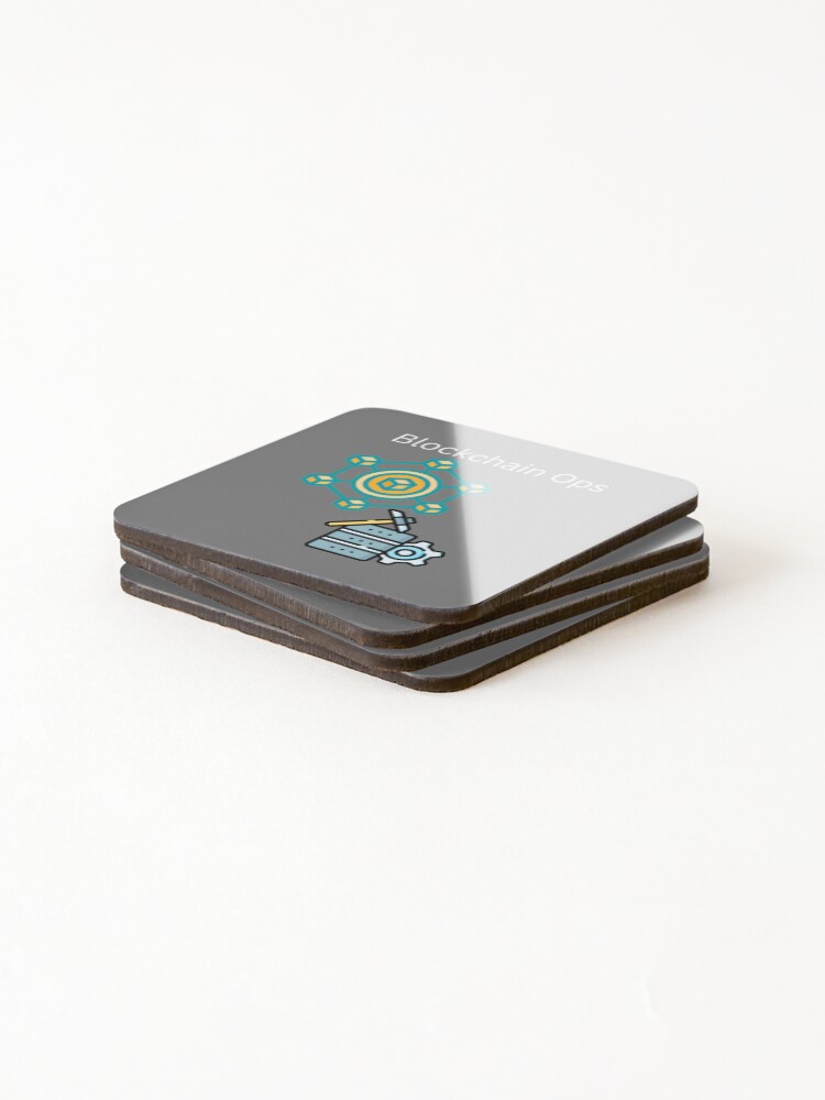 Thumbnail 4 of 5, Coasters (Set of 4), Blockchain Ops designed and sold by UpcomingTech.